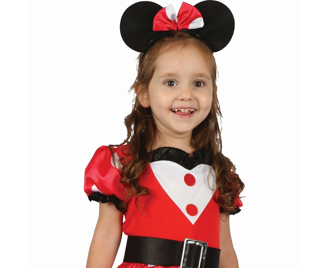 Role-play set for kids Red Mouse (dress, hairband, belt), size 92/104 cm